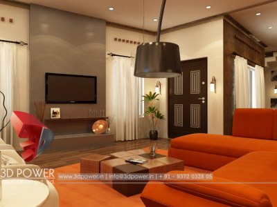 3d interior rendering living room design view